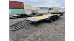2025 Rice 7x18 7K Powder Coated Car Hauler w/Spare Mount & Toolbox - Image 9
