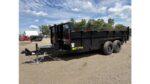 2026 Griffin 7x16 14K Telescopic Powder Coated Dump Trailer