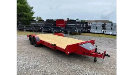 2026 Rice 7x20 Powder Coated 7k LowPro Car Hauler