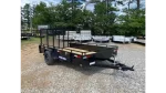 2026 Sure-Trac 7x12 Powder Coated 3K Steel Hight Side Utility Trailer