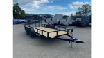 2026 Sure-Trac 7x14 Powder Coated 7K Tube Top Utility Trailer