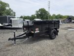 4x8 Single Axle Manual Dump Trailer Pump Dump Trailer