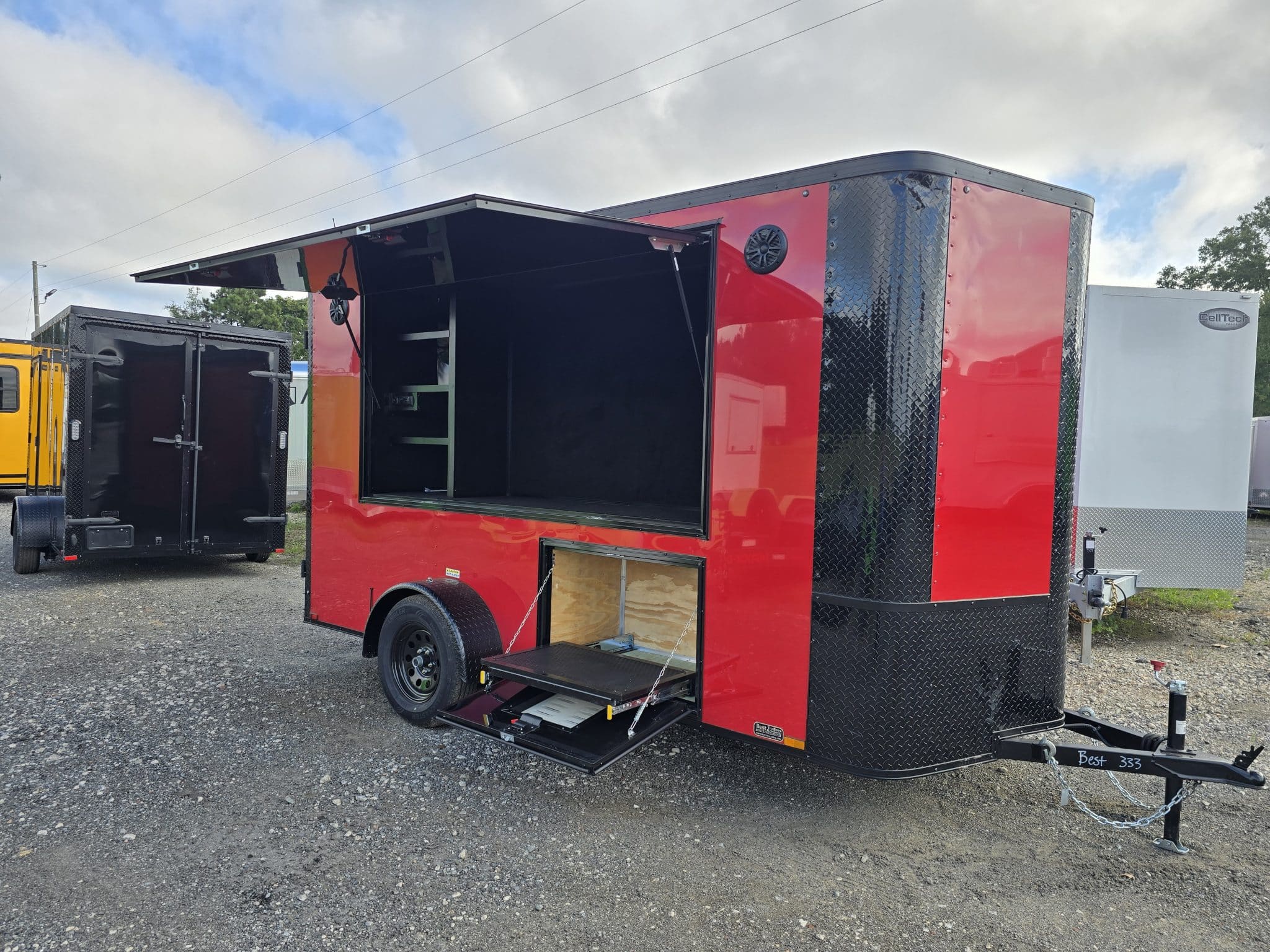 6x12 Single Axle Enclosed Tailgate Cargo Trailer (11) 6x12 Single Axle Enclosed Tailgate Cargo Trailer - Image 1