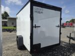 6x12 enclosed Cargo Trailer White Blackout - Image 7