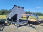 7x16' 7 ton dump trailer gooseneck 15 yard dumpster