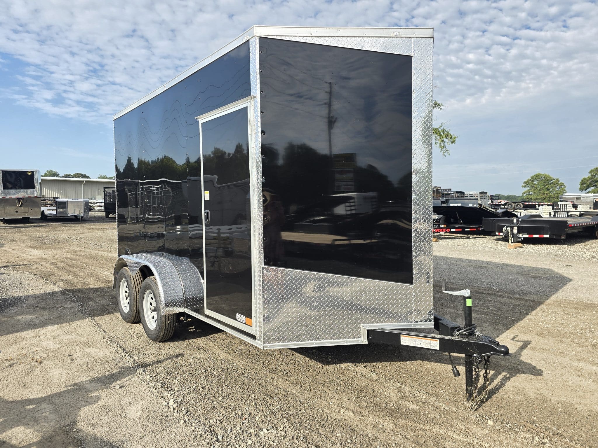 Seed Cargo 7′ x 12′ Enclosed Cargo Trailer (10) Seed Cargo 7x12 Tandem Axle 7K Enclosed Cargo Trailer - Image 1